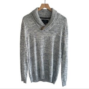 Even Tide Shawl Collar Sweater Men Size M Toggle Button Pullover Office Casual